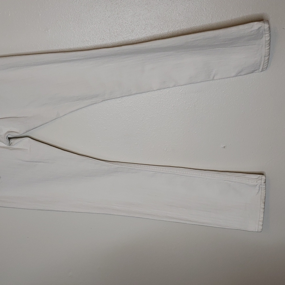 Banana Republic Slim Straight Mid Rise Jeans White 28 Long - Picture 6 of 14